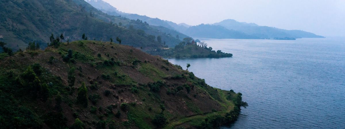 Vista desde una finca en Congo