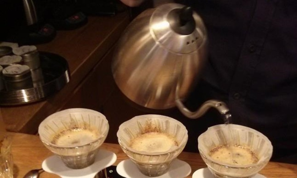 Preparación de café en V60
