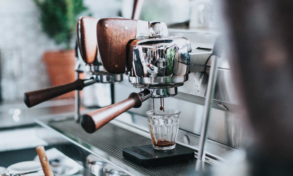 Extracción de café espresso