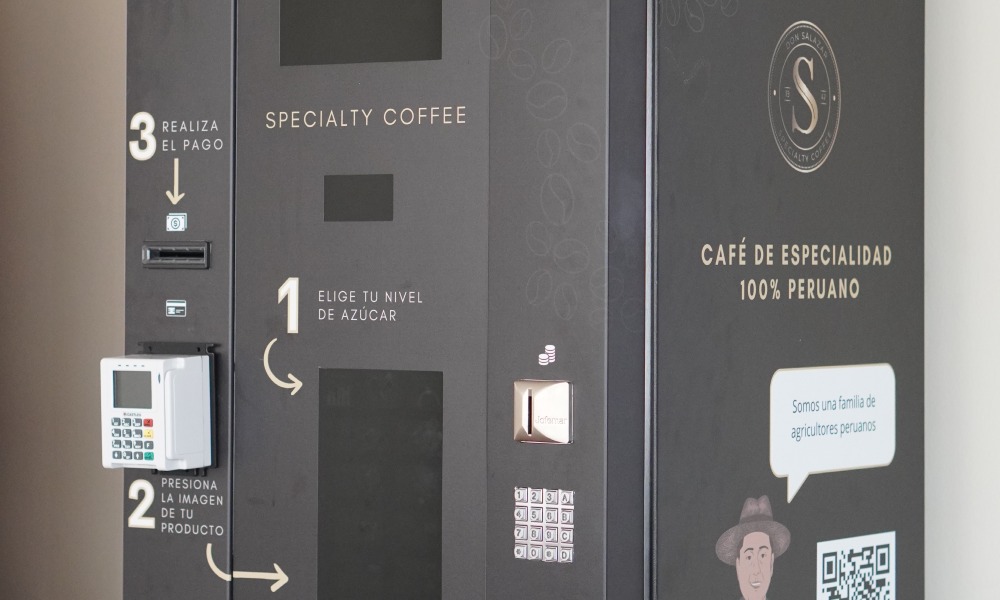 Máquina expendedora de café especial