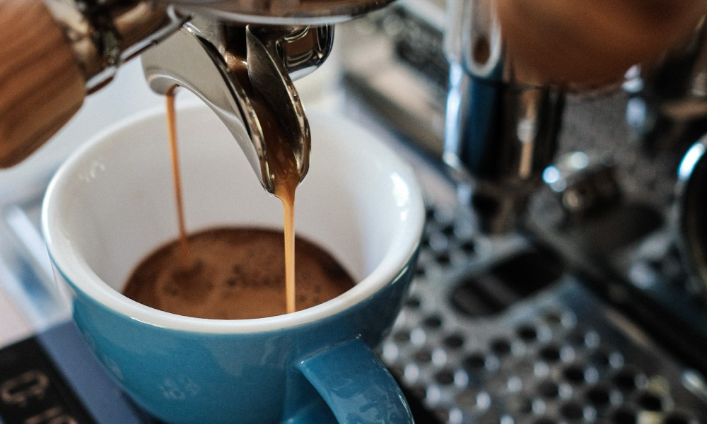 Proceso de extracción de espresso