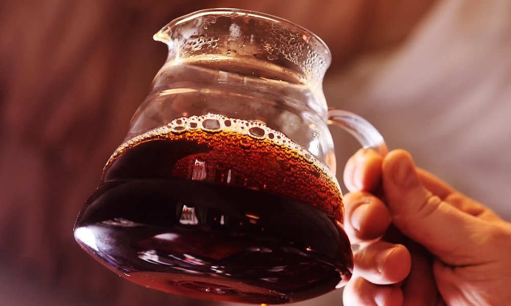Café recién filtrado