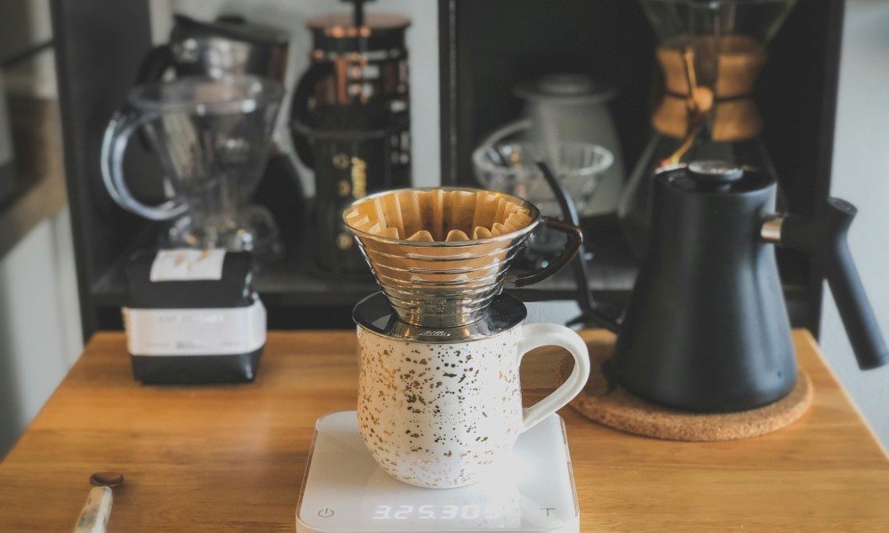 Preparación de café en casa