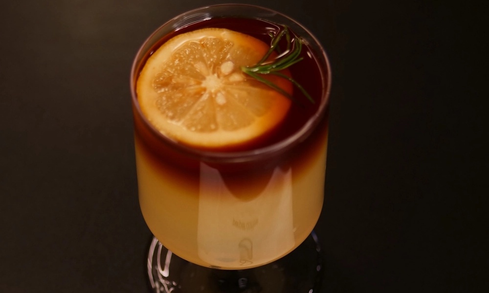 Bebida de café de autor