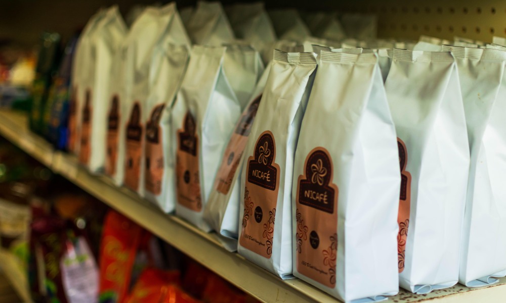 Bolsas de café tostado