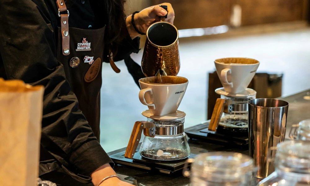 Preparación manual de café
