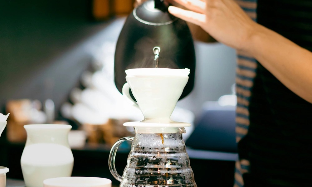 Preparación de café vertido