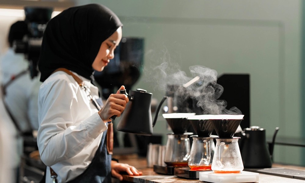 Barista de Oriente Medio
