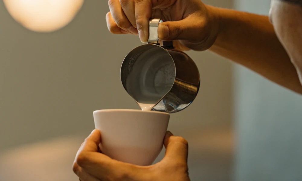 Vertido de arte latte