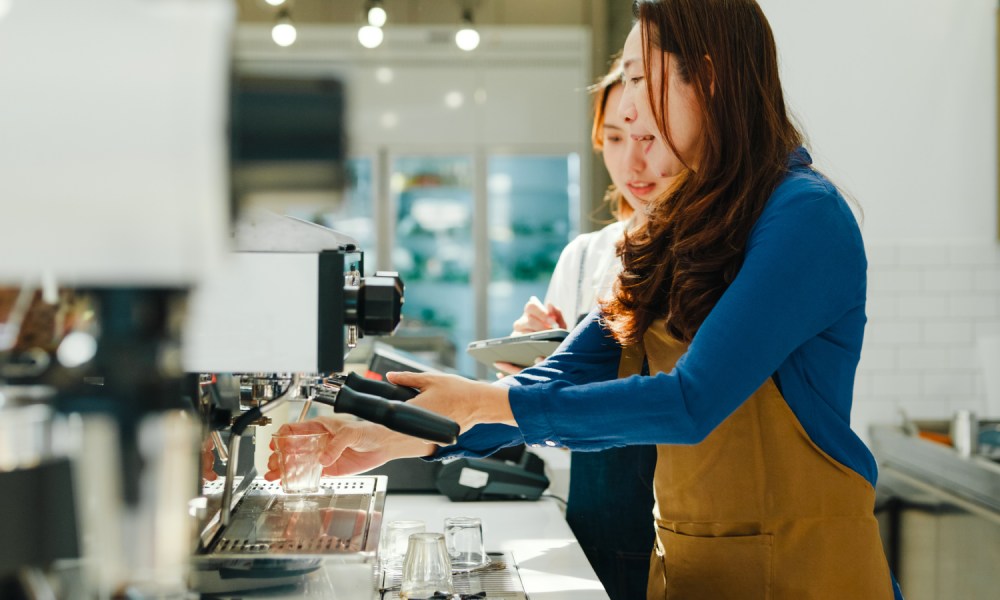 Profesionales del café en Asia