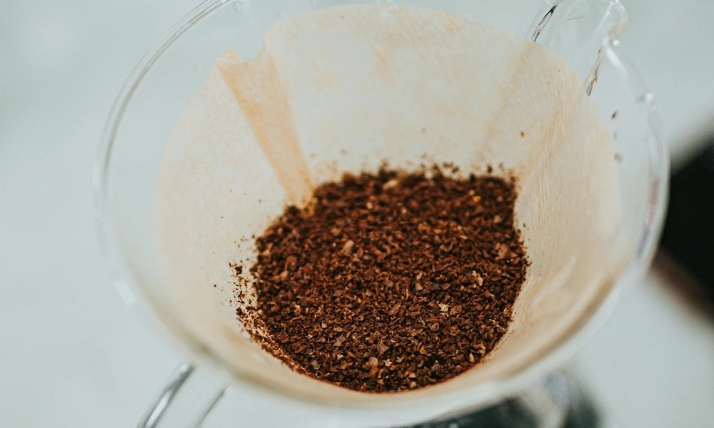 Café recién molido para extracción